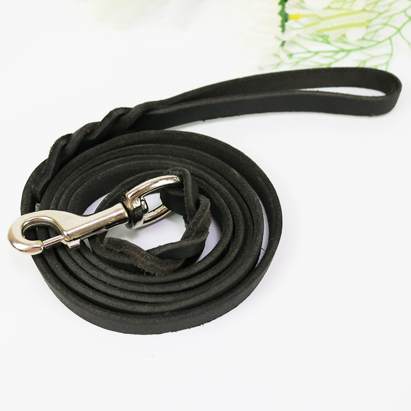 Leather Dog Leash, Premium Genuine Leather, Multiple Lengths (120–260 cm), 0.4 cm Thick