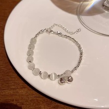 轻奢小众高级感猫眼石铃铛手链女百搭气质串珠铃铛夏天ins少女风