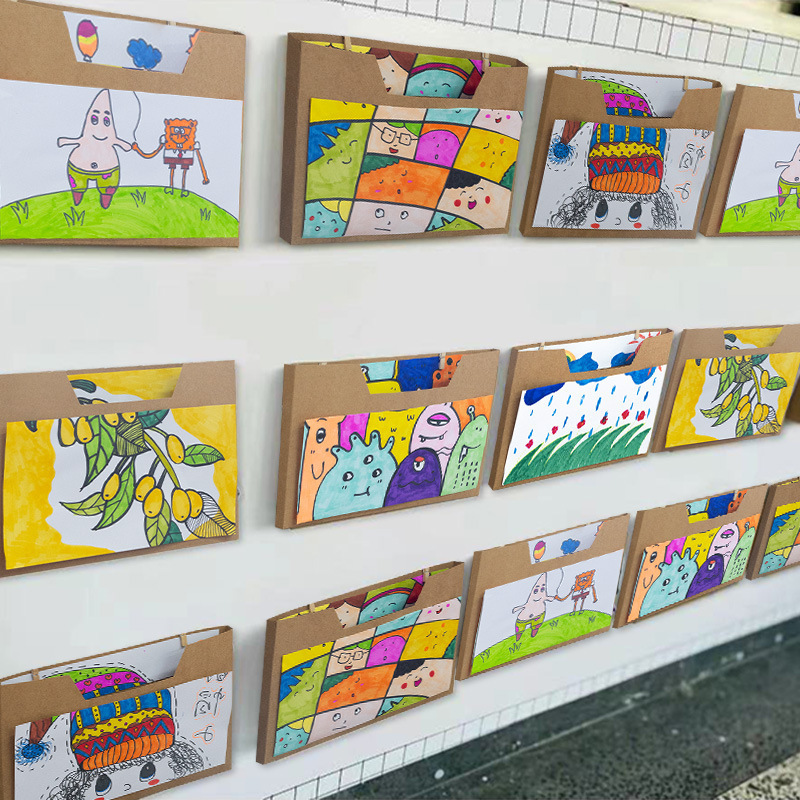 幼稚園は美工区の環創材料の作品の収納箱を読んで物語の壁面の教室の読書の装飾を展示します。|undefined