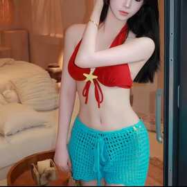 欧美风性感比基尼女新款分体泳衣女三角泳装bikini三件套现货批发