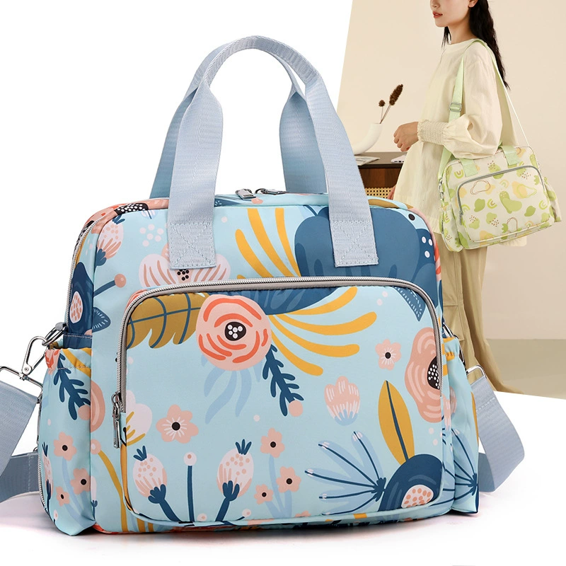 Многофункциональная сумка для мамы и ребенка, новинка 2025 года, модная сумка для мамы и ребенка большой вместимости, сумка через плечо на одно плечо, многослойная косметичка