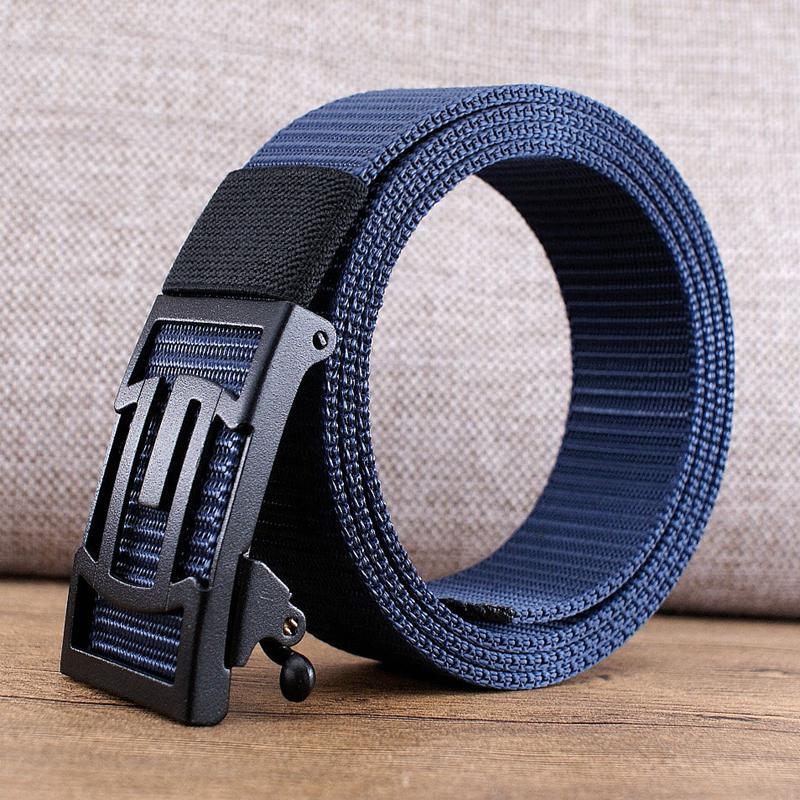 Cinturón automático de nailon ancho 35 mm para hombre uso diario
