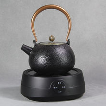 日本南部鐵器煮茶爐電陶爐鑄鐵茶壺燒水泡茶家用手工鐵壺茶具套裝