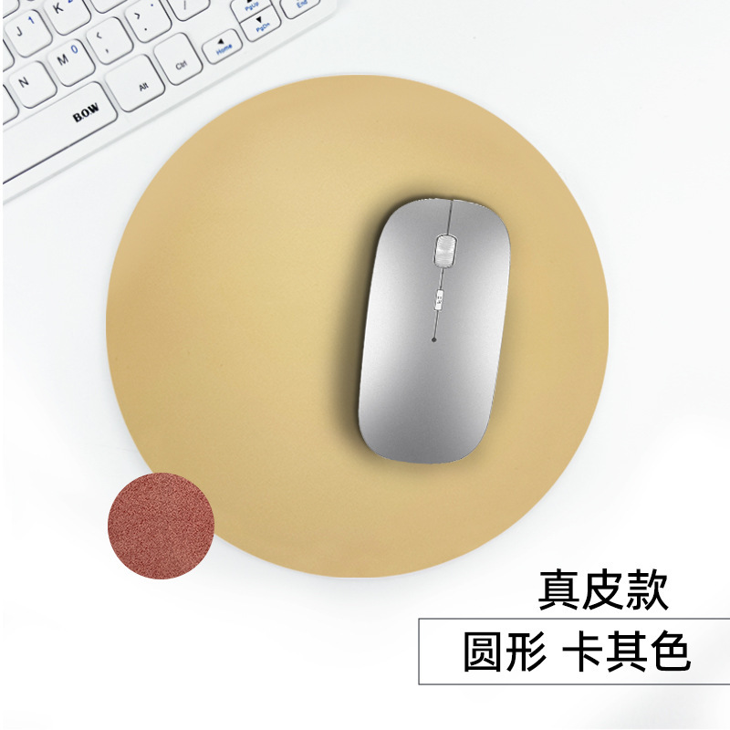 国境を越えた現物pu皮厚手マウスパッド皮革汚れに強い多色角形円形皮質マウスパッドはロゴを決めることができる|undefined