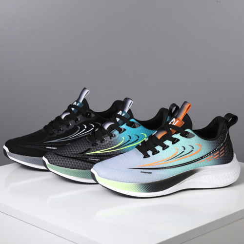 Running shoes for men, large size, shock-absorbing, marathon, breathable, sports shoes for men, spring and summer, sports and casual shoes for men