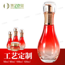 新品保龄球套装玻璃瓶 化妆品护肤包材系列玻璃瓶40ml化妆品现货