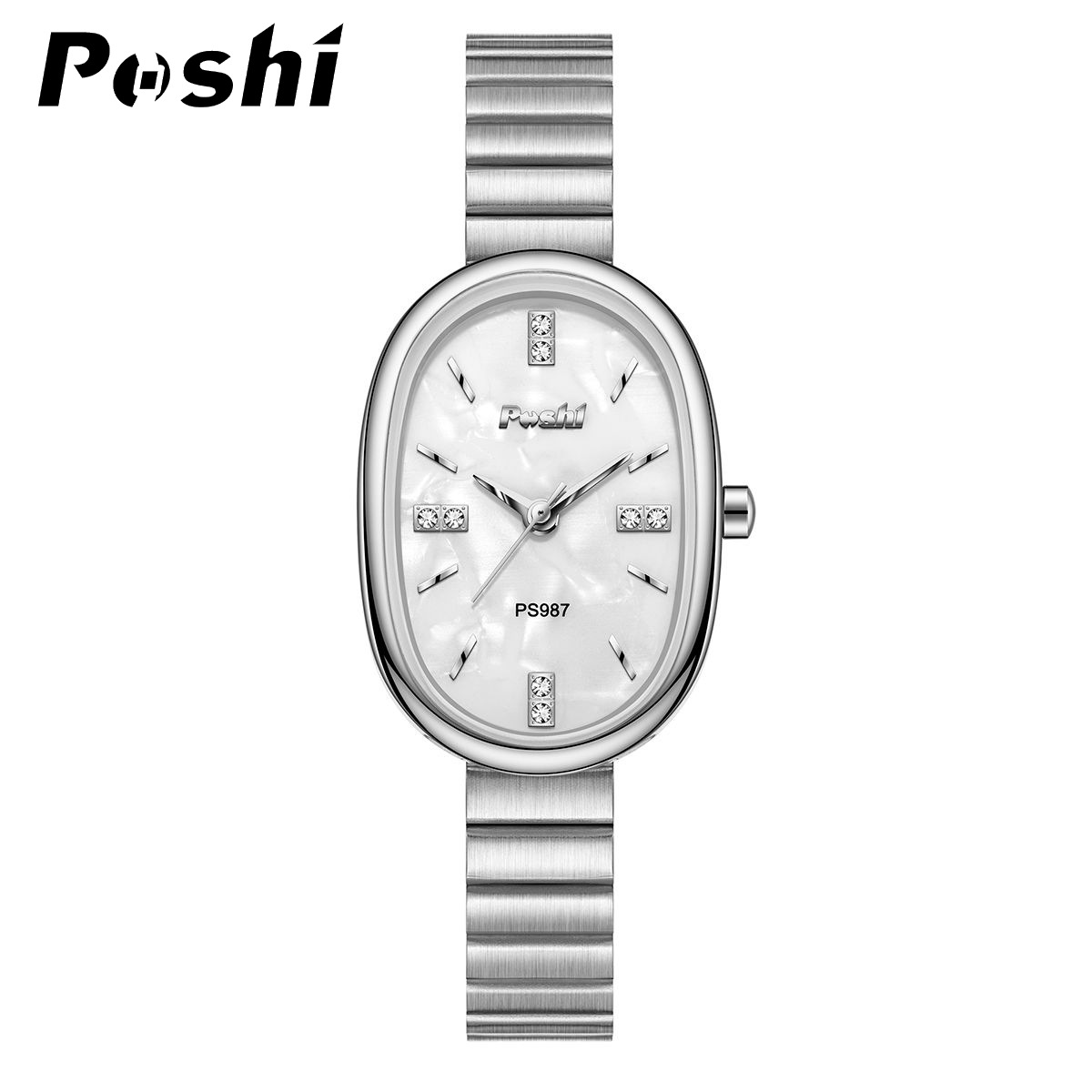 Nuevo reloj de mujer de moda para mujer, cinturón de acero para mujer, estilo ins, pulsera ovalada de alta gama, reloj de cuarzo de todo fósforo para hombre