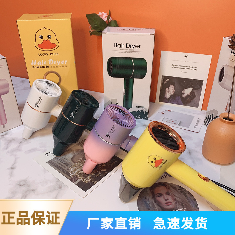 得力雅电吹风家用电电器小功率宿舍折叠800w吹风机电动一体吹风筒