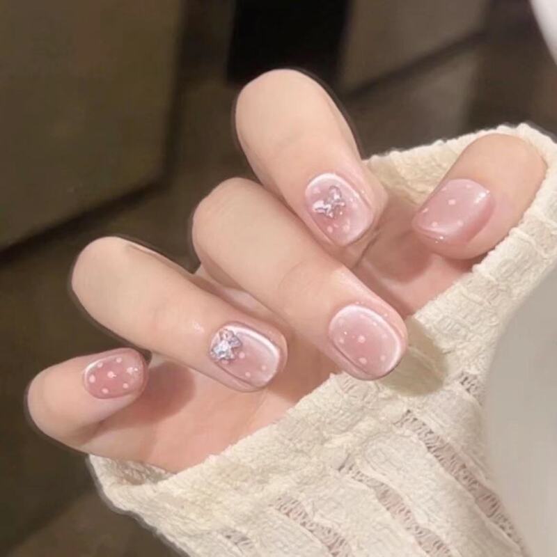 純粋な手作業の光線治療は甲の蝶の効果の卸売りの完成品を身につけて繰り返しネイルアートの貼る膜を使って取り外します。|undefined