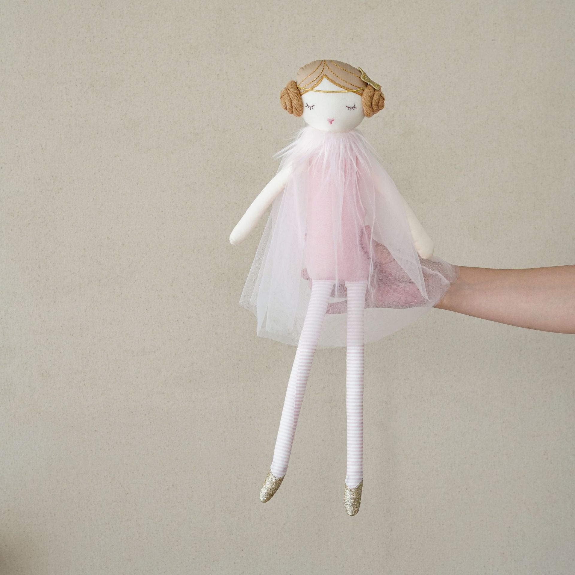 Muñeco ángel rosa 50cm