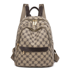 2023春季新款拼接pu雙肩包女簡約大容量女士包包歐美熱賣女包批發