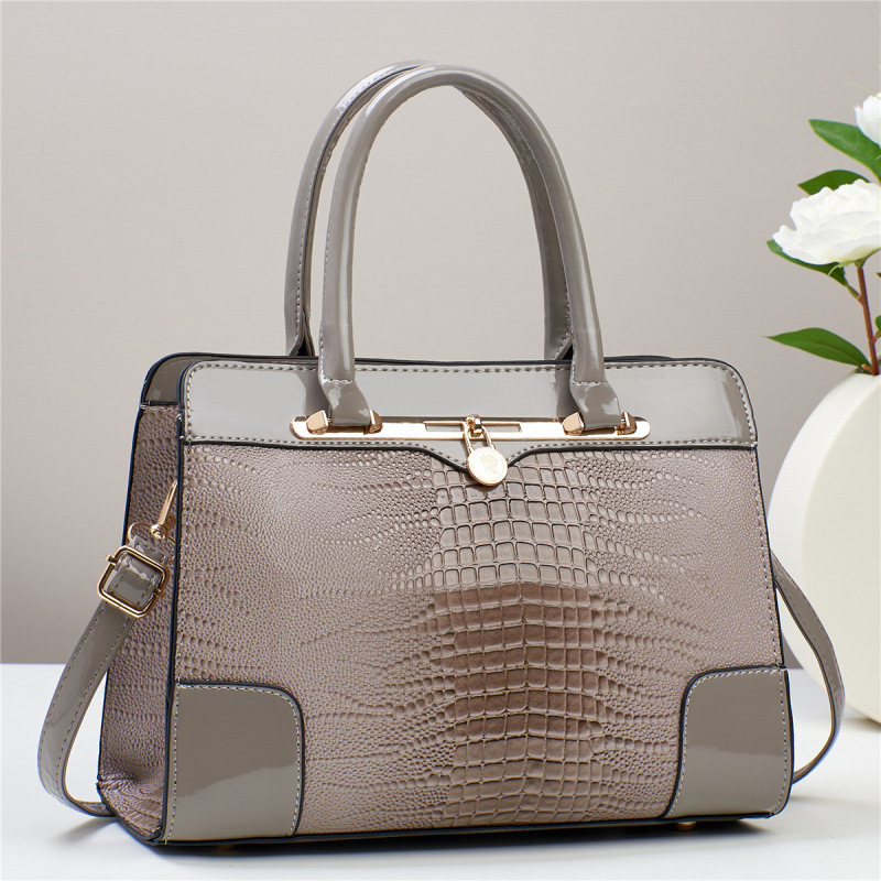 Cocodrilo estampado bolsos casuales bolsos de moda para madres bolsos de hombro bolsos de mujer atmósfera de comercio exterior bolsos transfronterizos