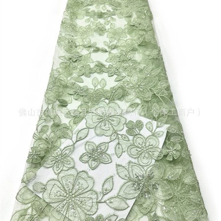 Francés ricos y famosos temperamento pequeño vestido de encaje flor ligero lujoso alto sentido vestido de noche vestido de tela