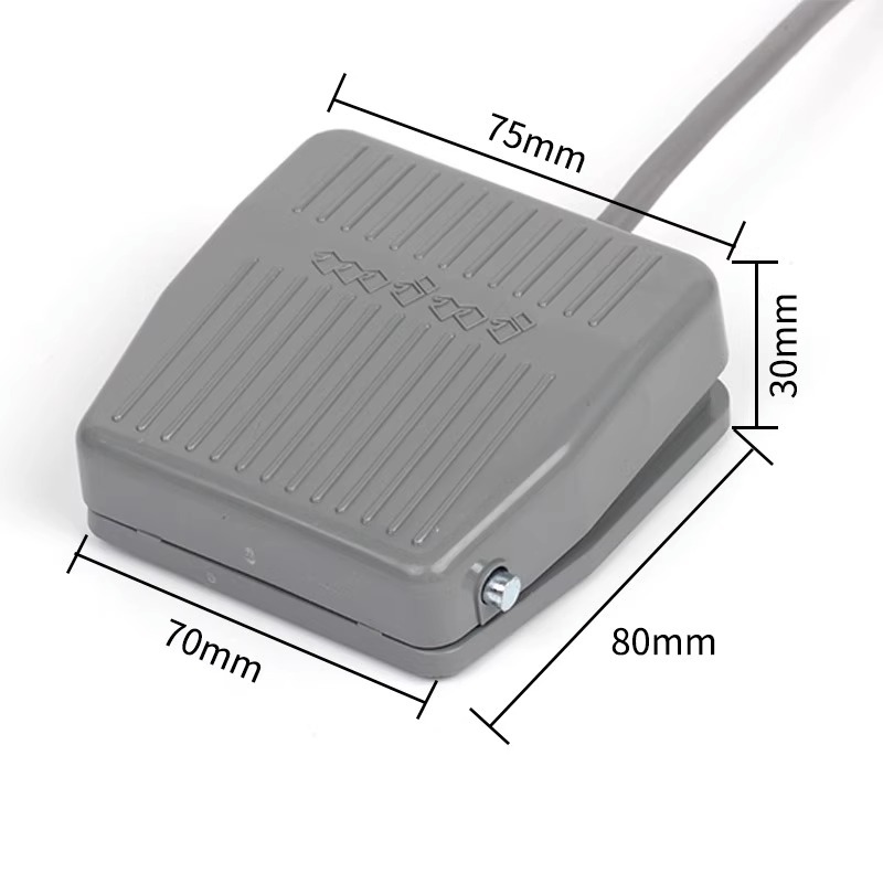 FS-201 foot switch with wire foot pedal switch silver contact foot switch automatic reset control switch