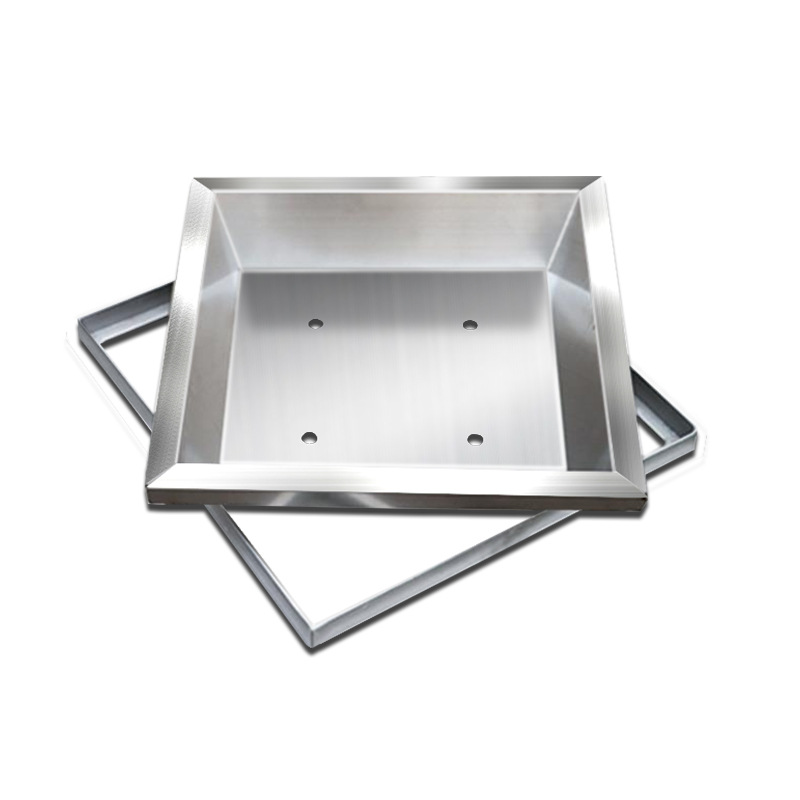 304 de acero inoxidable de paja de la cuenca cubierta de alcantarilla jardín Greening plantación invisible tapa de alcantarilla cuadrado redondo fregadero de césped bien