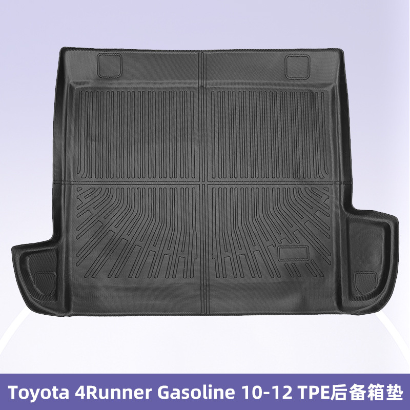 Para Toyota 4Runner2010-2012 combustible 3D para todo clima material TPE almohadilla para el pie del maletero
