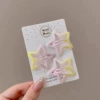 5102#6 yellow pink BB clip (3 pieces)