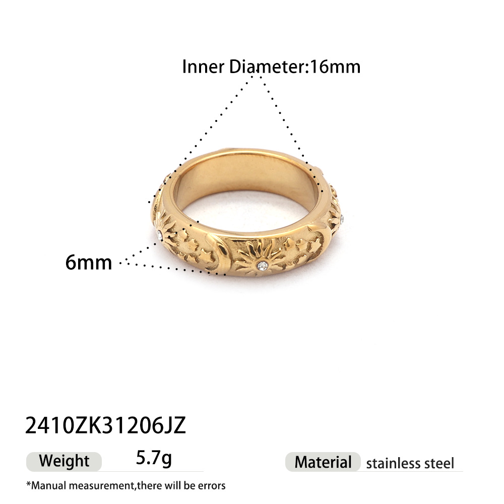 Alta Europa y América acero inoxidable ligero lujo nicho tendencia transfronteriza venta caliente personalidad anillo de acero de titanio joyería primavera y verano nuevo producto