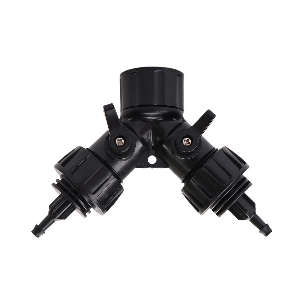 Junta de tubería de agua de jardín sistema de riego por goteo conector rápido grifo de agua automático riego de flores conector de manguera de tres vías tipo Y