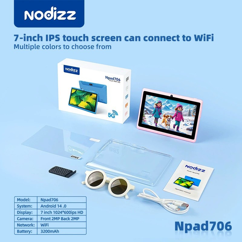 跨境Npad706儿童平板电脑学习机7寸高清屏Wifi Kids Tablet Pc