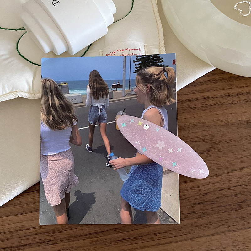 Millennium Spice Girl ~ Pince à cheveux Color Star Y2K Dopamine Broken Hair Bangs Clip Vigor Girl Sweet Side Clip_voghion.com