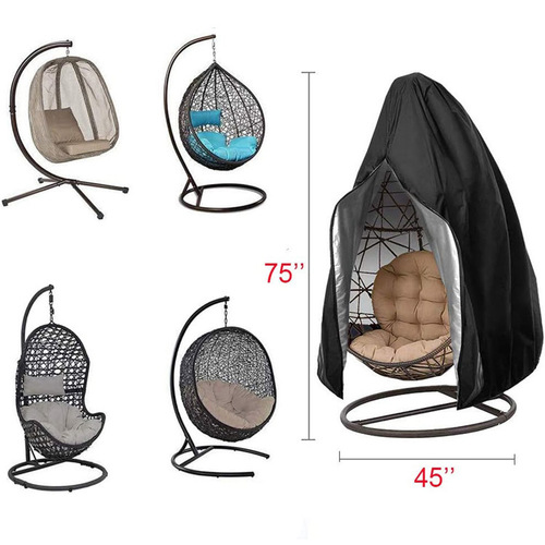 Custom Oxford Fabric Dust Cover for Eggshell Chair Outdoor Swing Hammock Dustproof Cover Courtyard Rocking Chair Rainproof Cover Waterproof