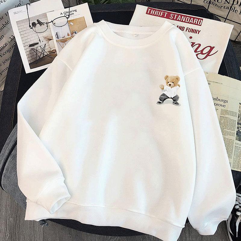 Sweatshirt for Men, Spring and Autumn, Round Neck Pullover, Loose Fit, Long Sleeve, Unisex Couple's Outfit, Student Top, New Spring Model