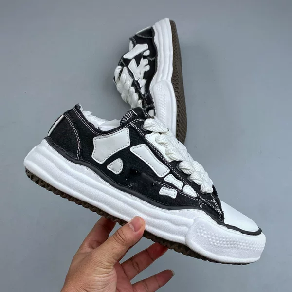 Cross-border MMY canvas shoes, retro melting style, ice cream sole, thick-soled, height-increasing sneakers, Japanese-style couple's trendy shoes