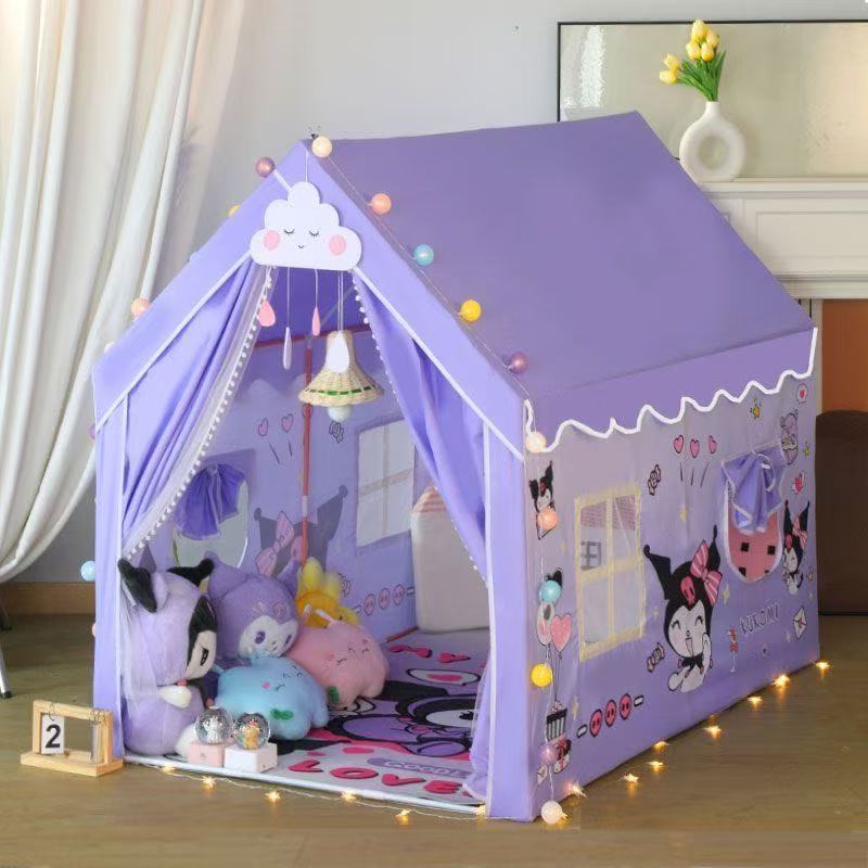 Indoor children's game castle with extra-large Kuromi tent toy house for baby princess to sleep in
