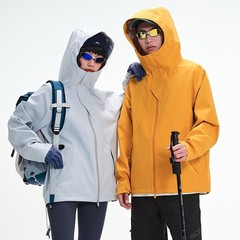 鸟家同款户外冲锋衣春秋薄款连帽外套登山服三防美式潮流通勤风衣