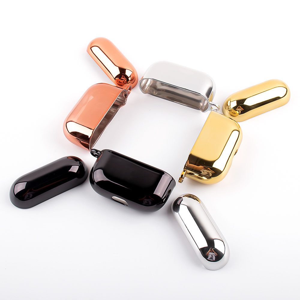 适用airpods保护套3代苹果airPods pro 电镀PC全包防摔耳机套批发 适用airpods保护套3代苹果airPods pro 电镀PC全包防摔耳机套批发