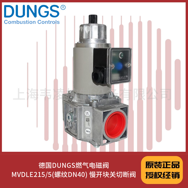 德国DUNGS燃气电磁阀MVDLE215/5(螺纹DN40) 慢开块关切断阀