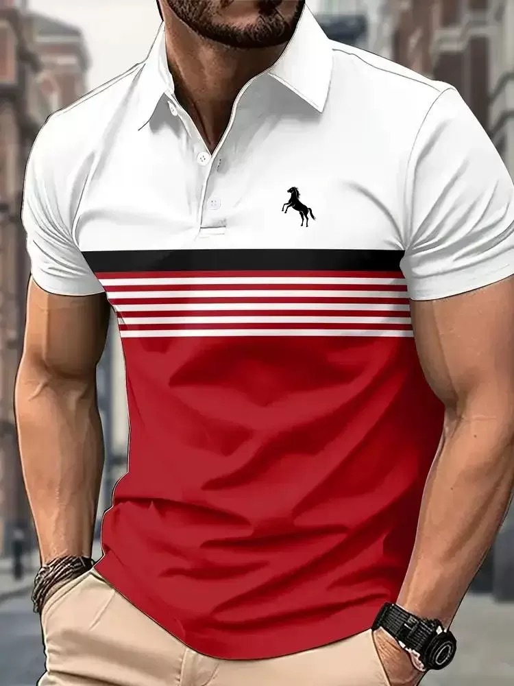 Men's Clothing Men's 3D Printed Shirt Short Sleeved Sports Fashion Summer Top For Formal & Casual Short Sleeve_viptrois.com