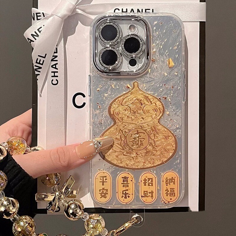 Luckful Golden Gourd for Apple 16promax Mobile Phone Case iphone1514 Full Lens Film 1213 Luckful Golden Gourd for Apple 16promax Mobile Phone Case iphone1514 Full Lens Film 1213