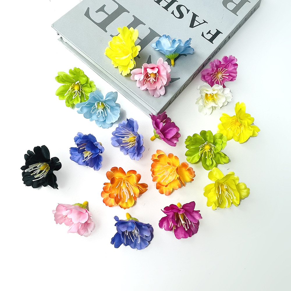Simulación de flores de orquídeas de campana DIY pinzas guirlandas material de tocado decoración de vestido chino diseño de pared de flores de boda orquídeas frescas