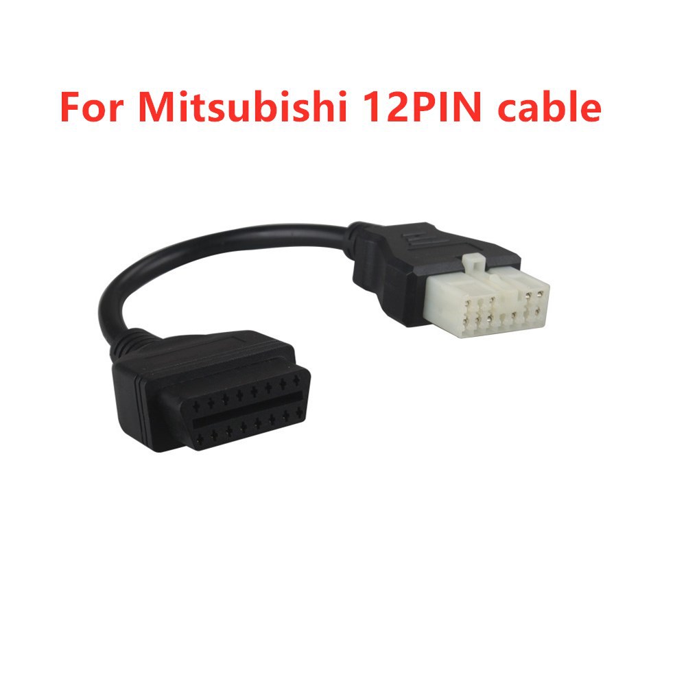 现货适用于Mitsubishi 12pin OBD Connector cable三菱汽车连接线