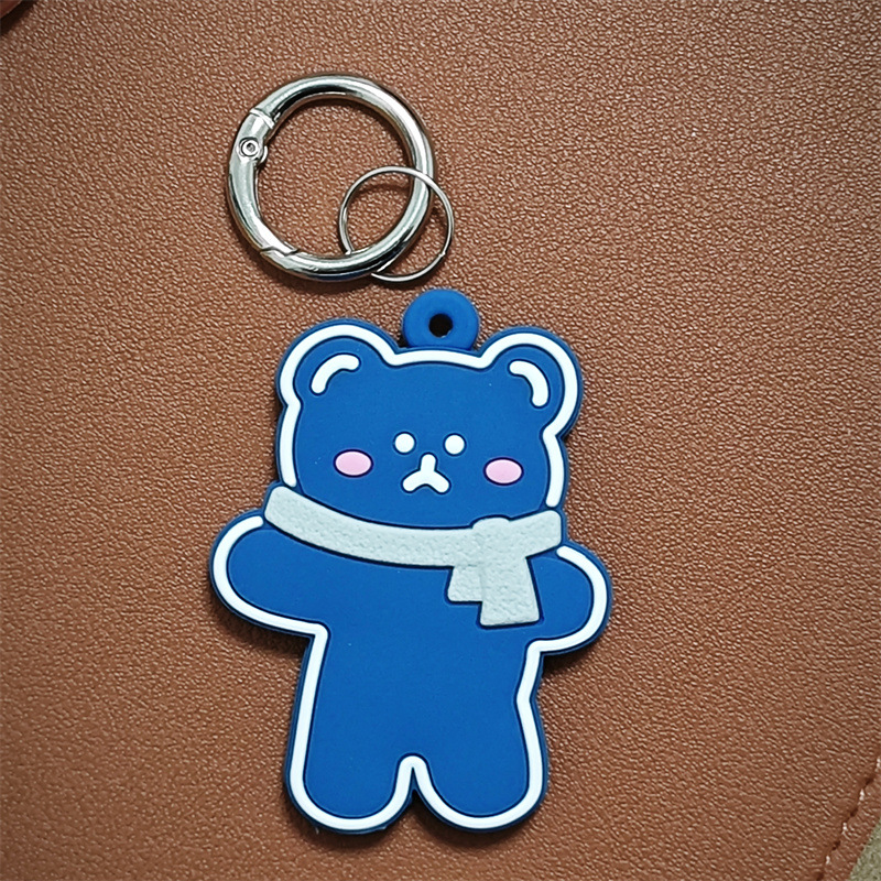 파란색 스카프 곰