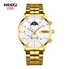 NIBOSI Swiss watch, waterproof quartz watches stainless steel, men's watch