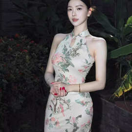 原/白玉瓷肌 新中式旗袍 国风绝美改良连衣裙女