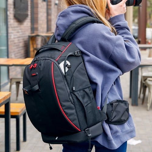 전문 DSLR 카메라 가방 디지털 어깨 카메라 가방 대용량 야외 다기능 방수 도난 방지 배낭 남성과 여성