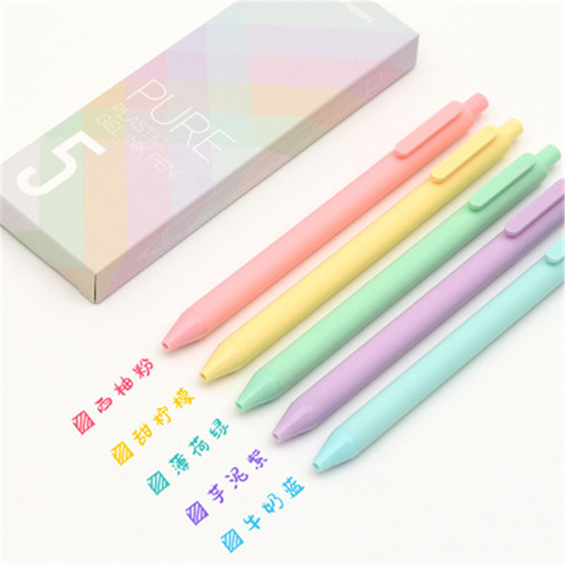 KACO Shuyuan プレスゲルペン 中国風 5本セット レトロカラーゲルペン ノート専用サインペン|undefined