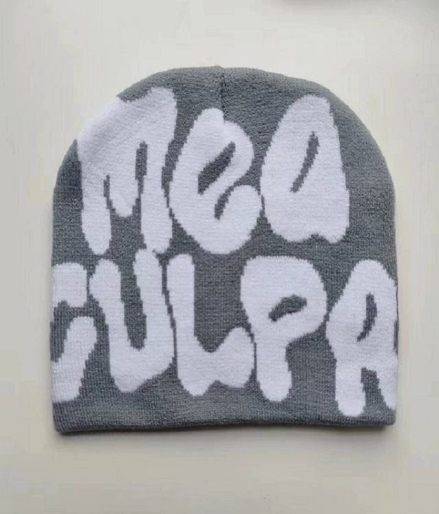 knitted winter beanie, woolen hip-hop style, unisex warm hat, multiple color patterns