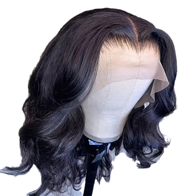Perruque courte bouclée en dentelle pour femme, style extensions de cheveux synthétiques à clips, cheveux bouclés mi-longs disponibles en plusieurs couleurs_voghion.com