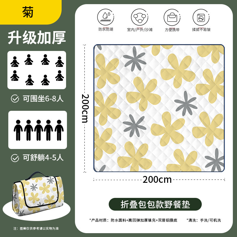 "5~8인용 - 국화(200cm*200cm) ""접이식 가방이 더 편리해요""."