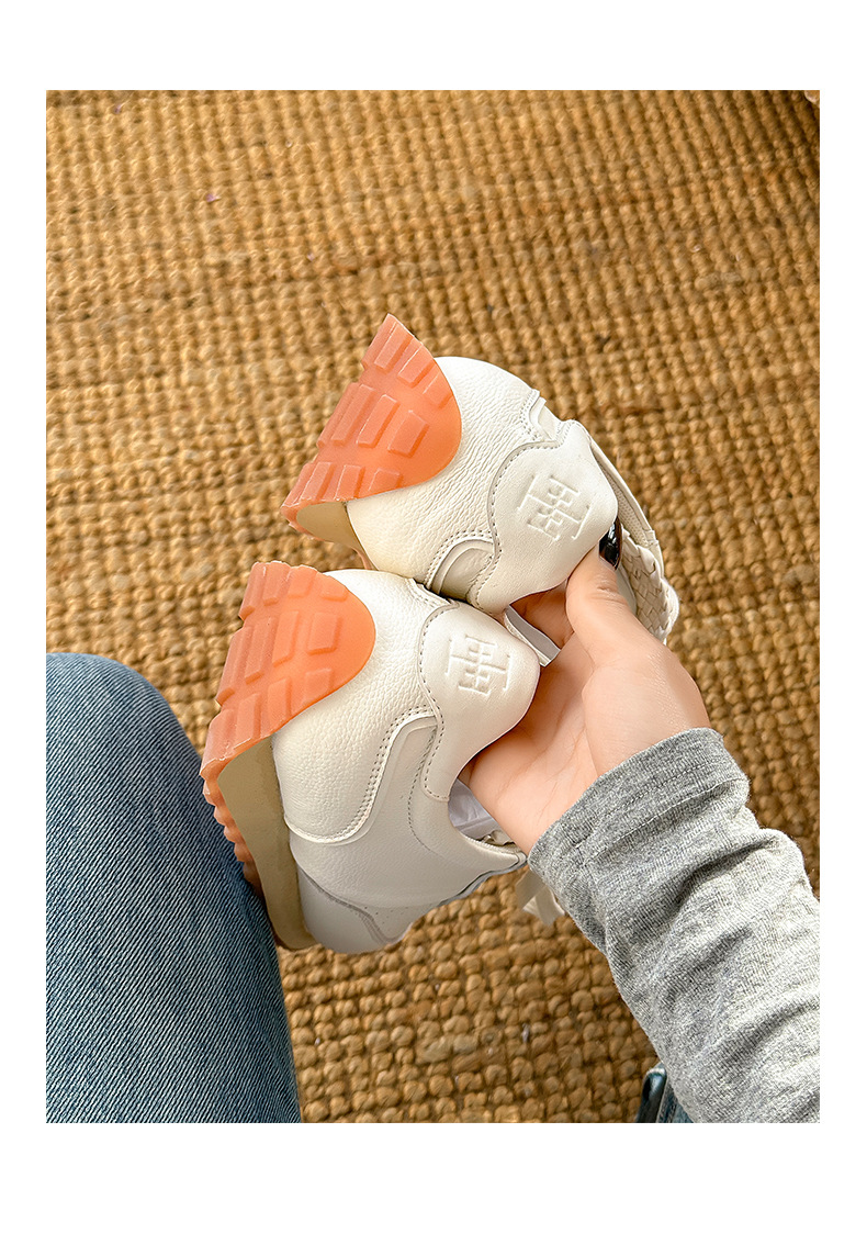 3699 Retro Jogging Shoes For Men And Women Couples Hand Woven Sports Shoes Thick Soled Height Enhancing Pointed Toe German Training Shoes_voghion.com