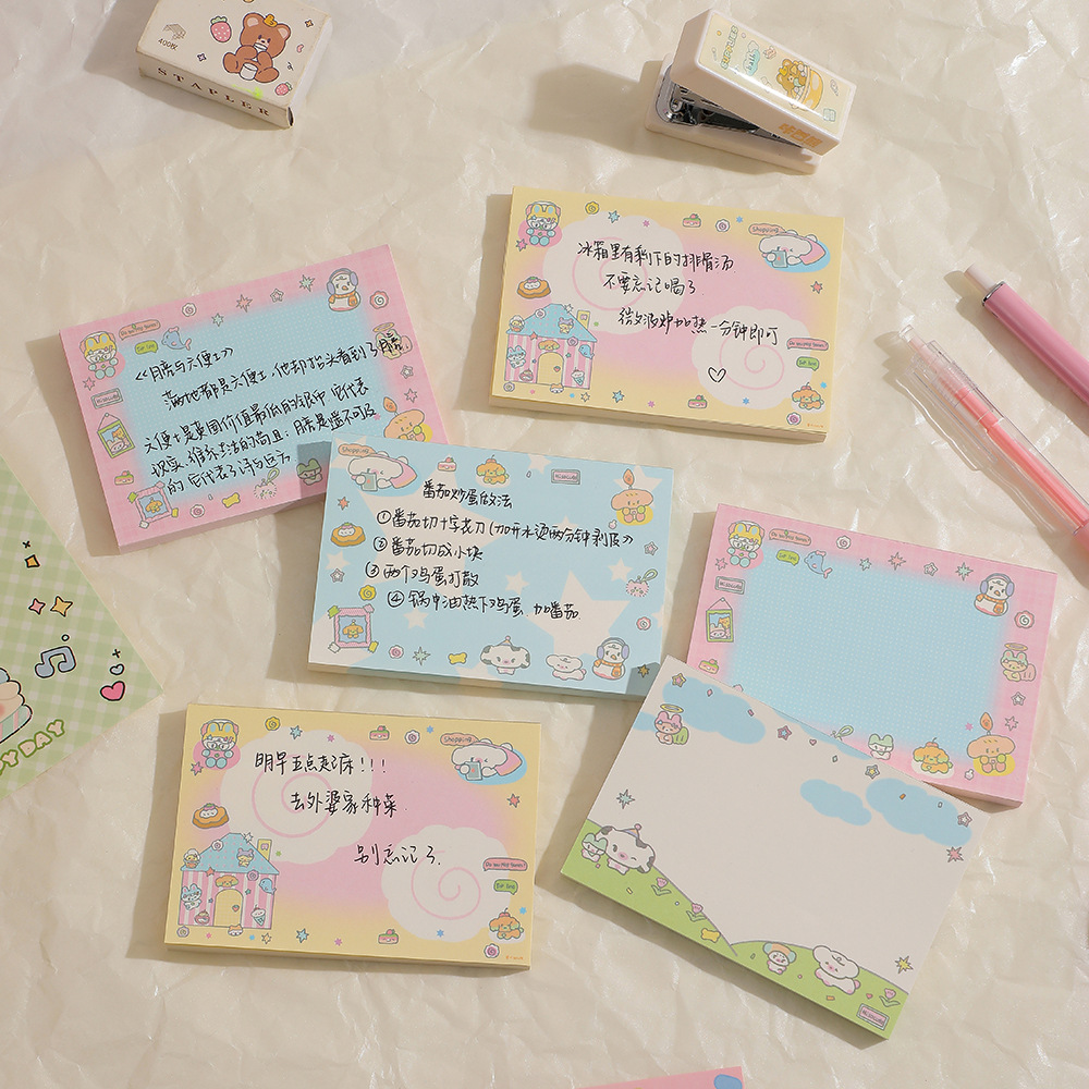 1 Piece Cartoon Class Learning School Paper Casual Elegant Preppy Style Sticky Note display picture 2