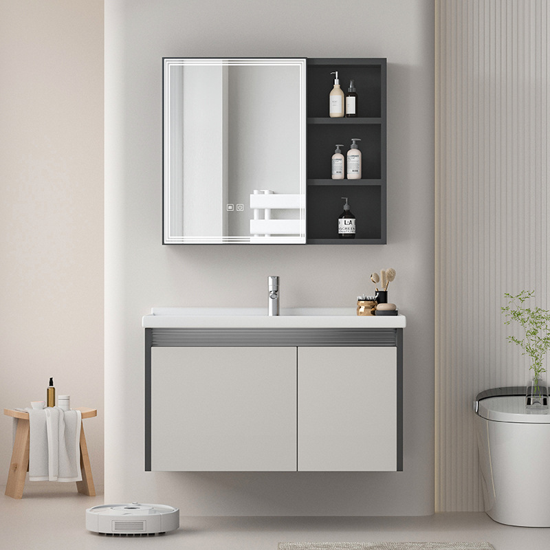 Acero inoxidable panal de panal de cerámica baño lavabo de mano lavabo lavabo lavabo gabinete de baño pequeño tipo de casa