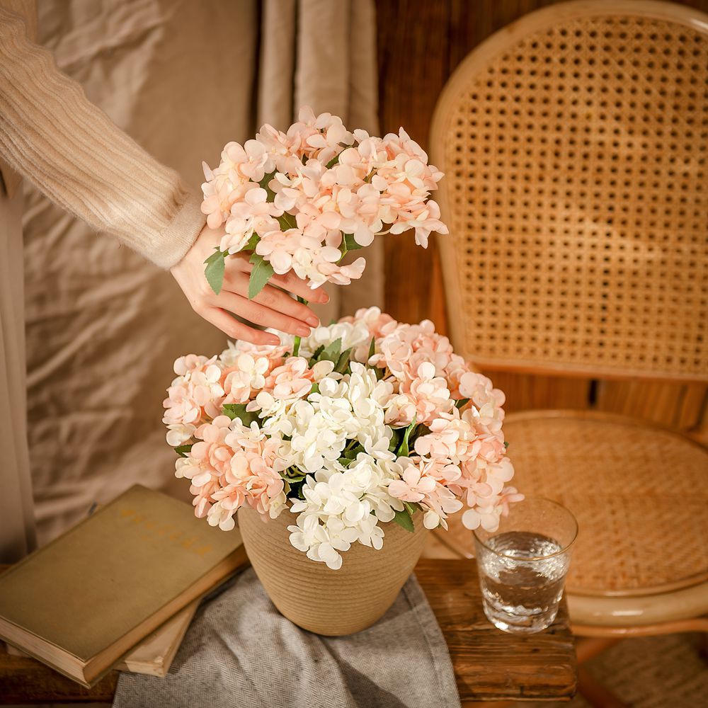 批發小把水漾繡球INS風仿真花廠家家居裝飾跨境婚慶假花MW66790