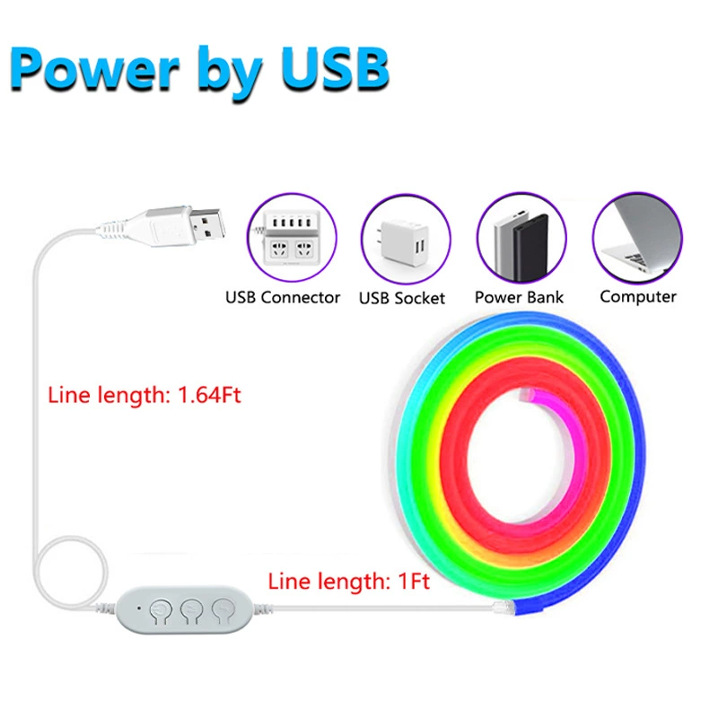 Фантом неоновая лампа с USB гибкая силиконовая DIY форма умная лошадь - свет светлый свет Bluetooth накладка e-sports атмосферный световой бар