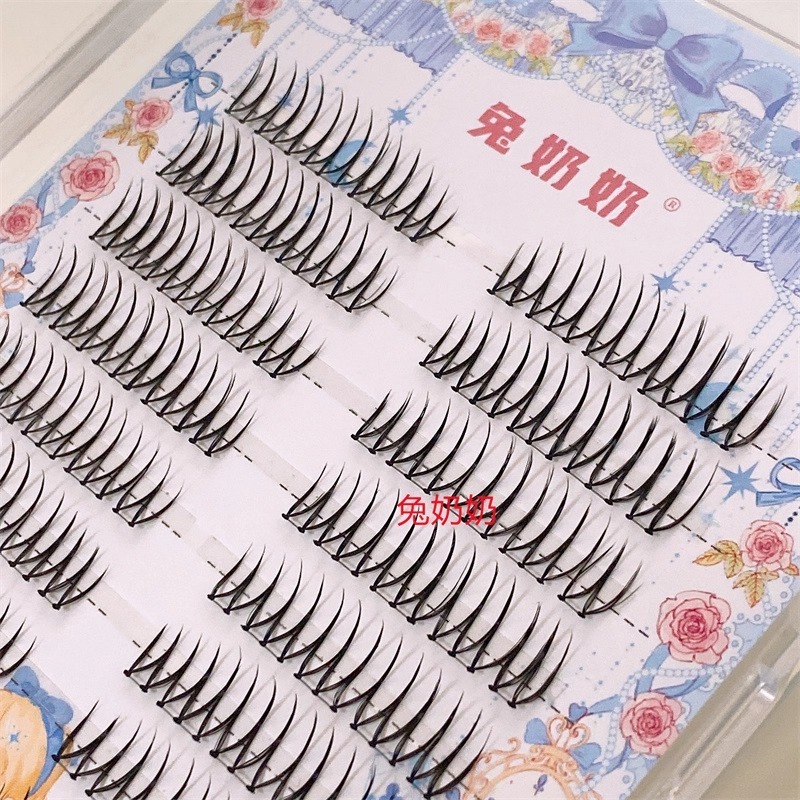 兔奶奶X16化妆师推荐女团爱豆假睫毛v型分段式浓密自然上镜|undefined